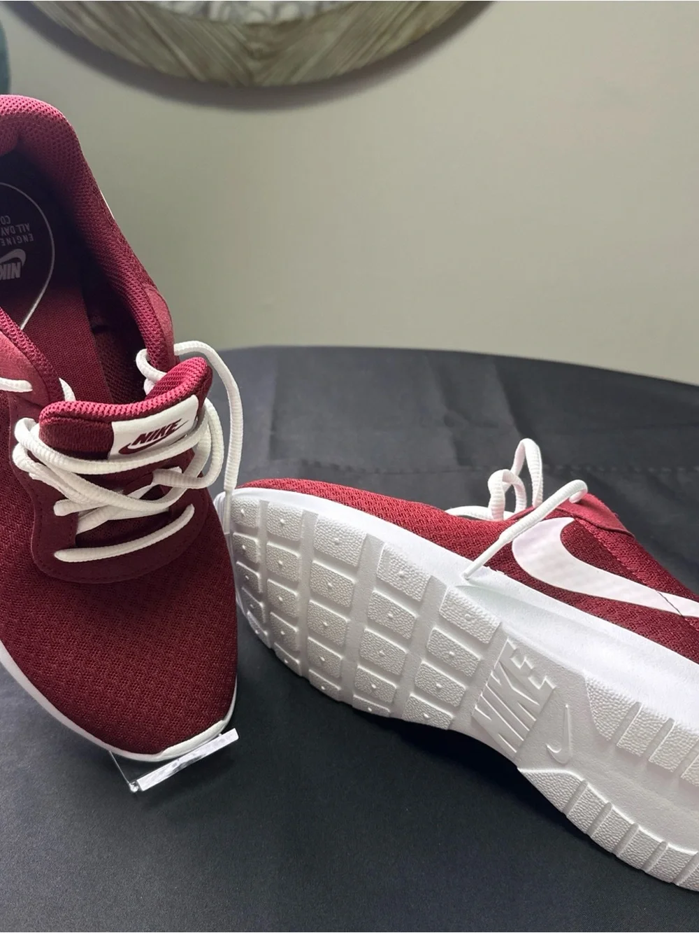 Nike Women's Burgundy and White Athletic Sneakers NWOT